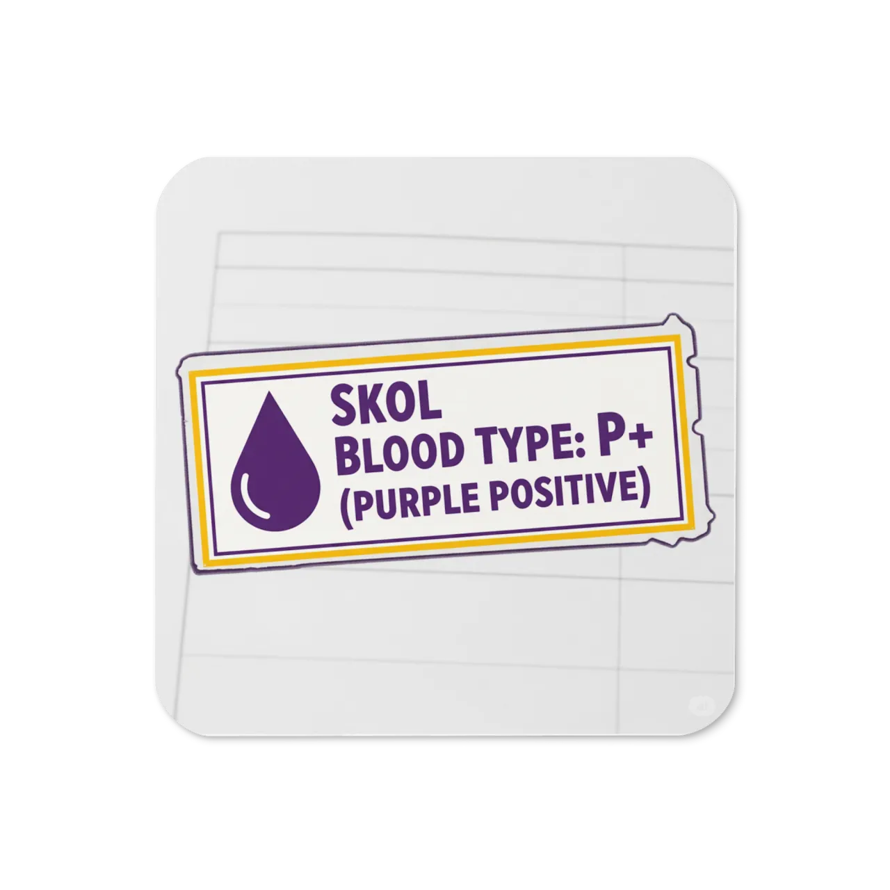 Vikings 'Blood Type P+ ' Coaster